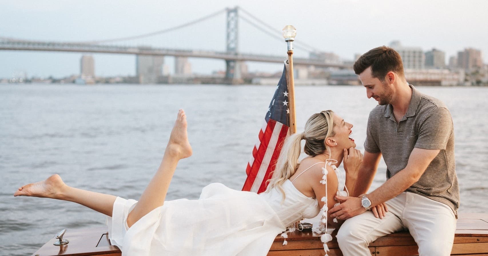 Private Photo Shoot on Delaware River in Philadelphia