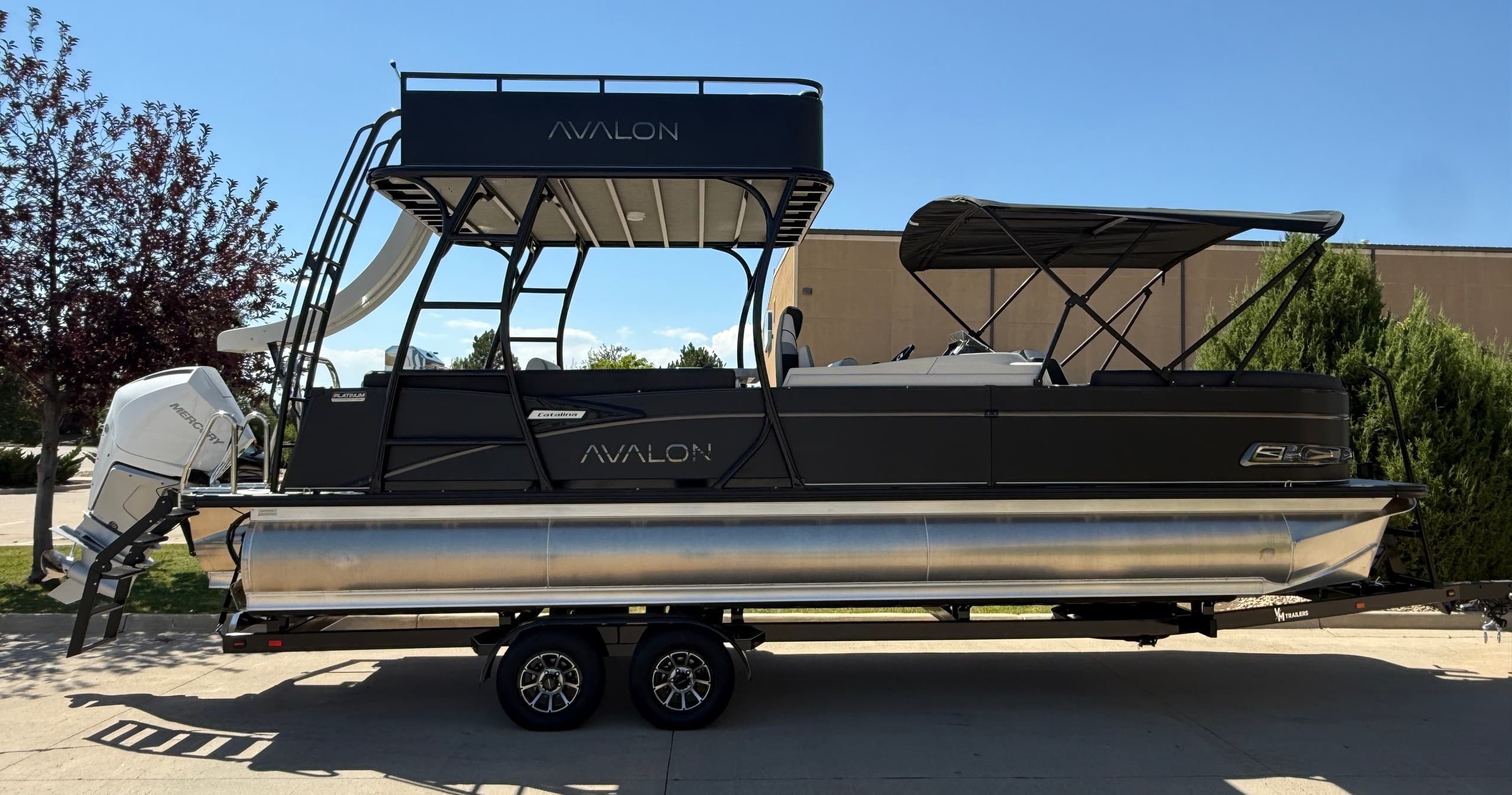Giant Tritoon Fun at Boyd Lake: 16-Person Pontoon with Upper Deck and Waterslide photo 2