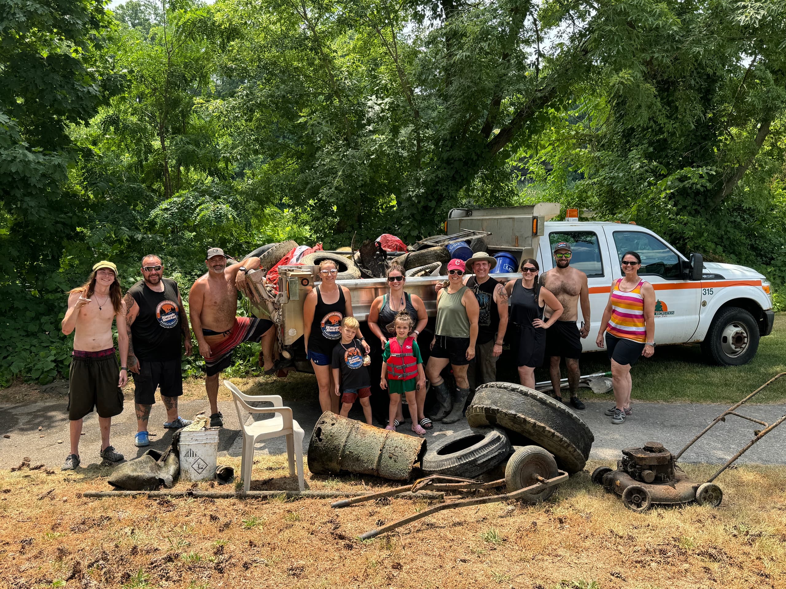 River Clean Up Adventure at Burning River, Ohio