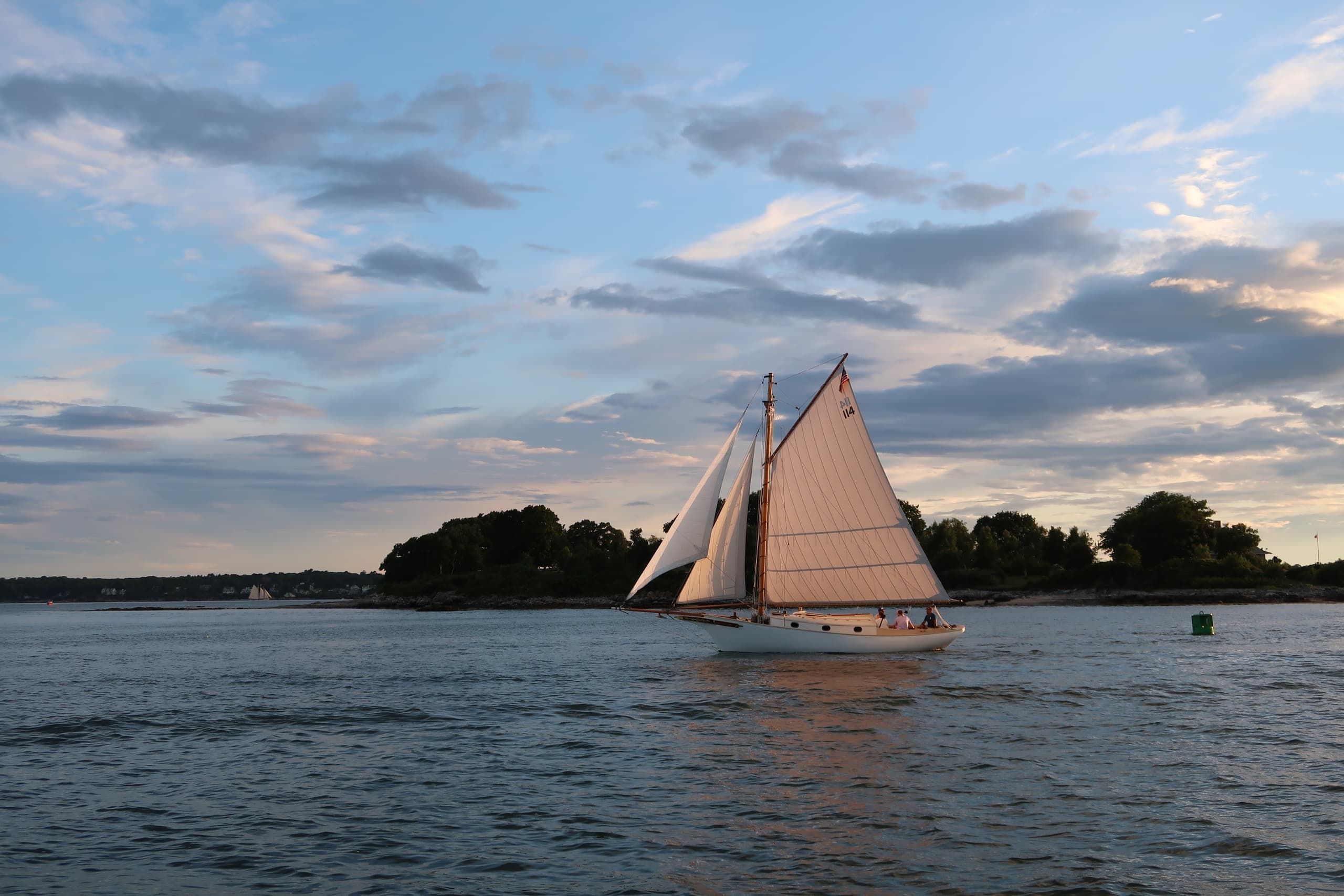 Sunset Sails in Portland Harbor, Maine
