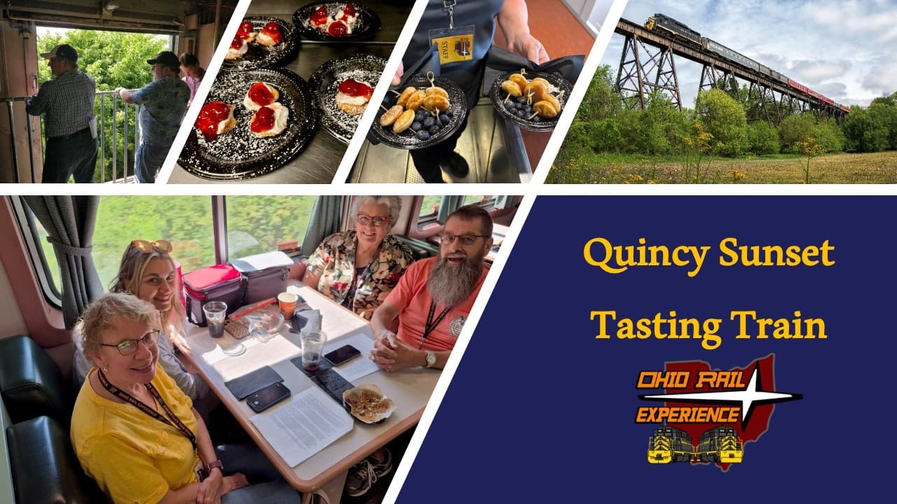 Quincy Sunset Tasting Train: Scenic Two-Hour Sunset Ride Across Quincy Bridge