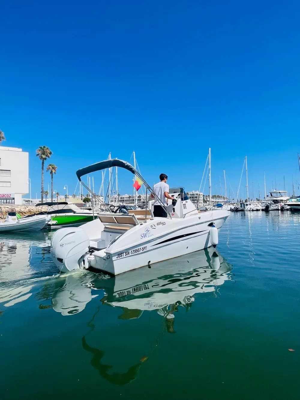 Captain-for-a-Day Self-Drive: Astilux AX600 SD Boat Rental in Lagos