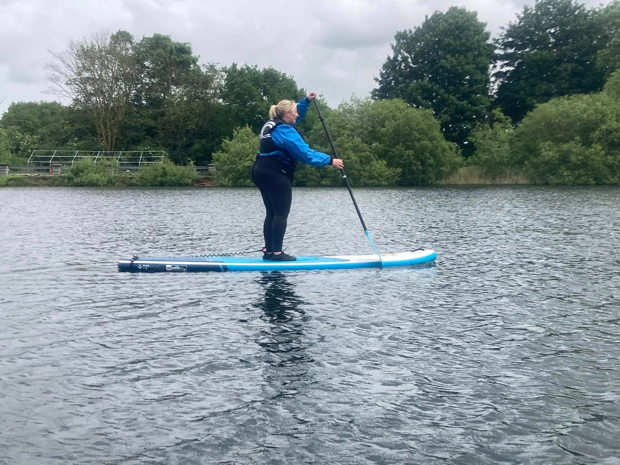Stand Up Paddle Boarding at Kelsey Lakes and Gardens