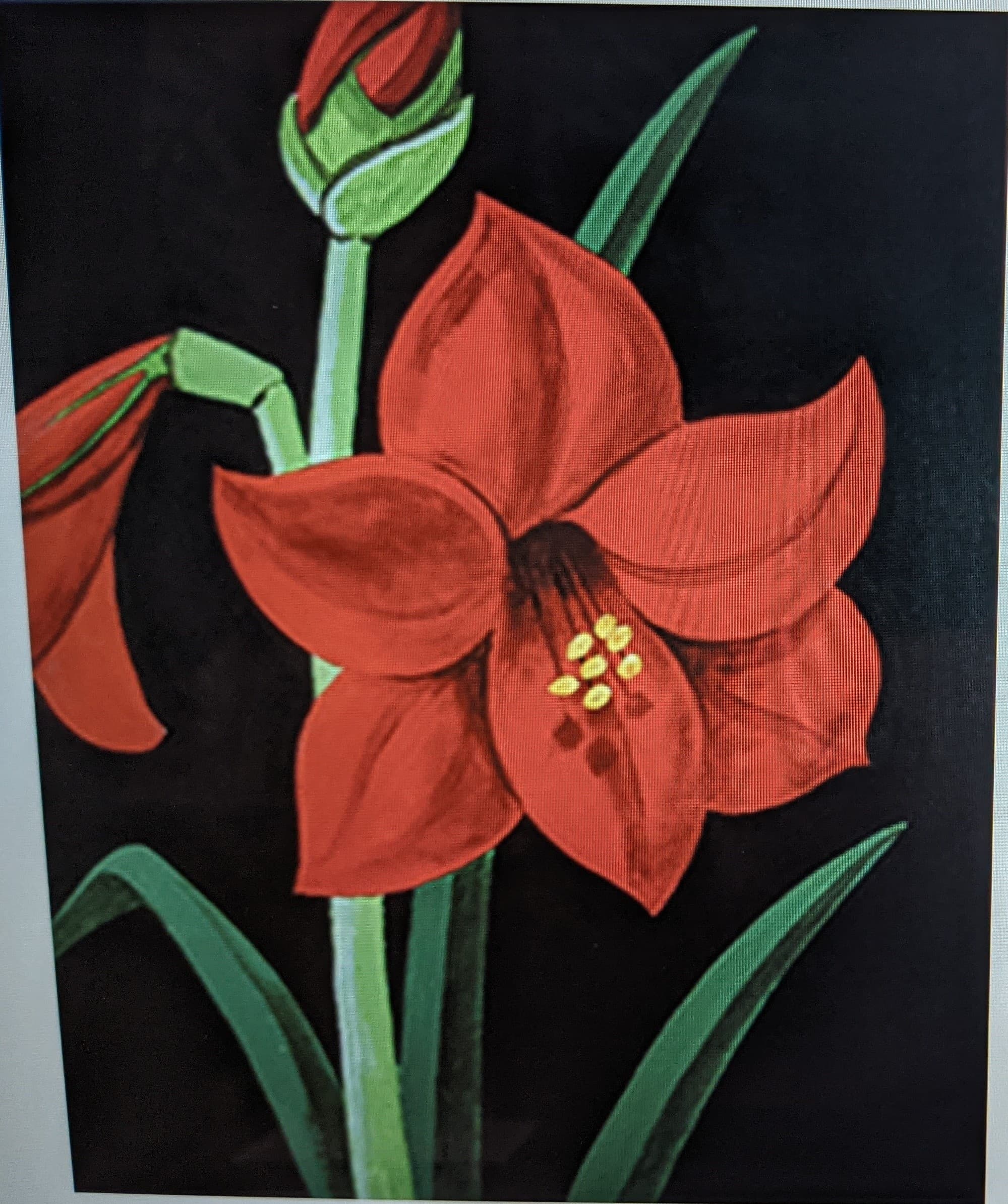 Amaryllis Painting Workshop in Woodbury — Guided Family Class (Ages 6+)