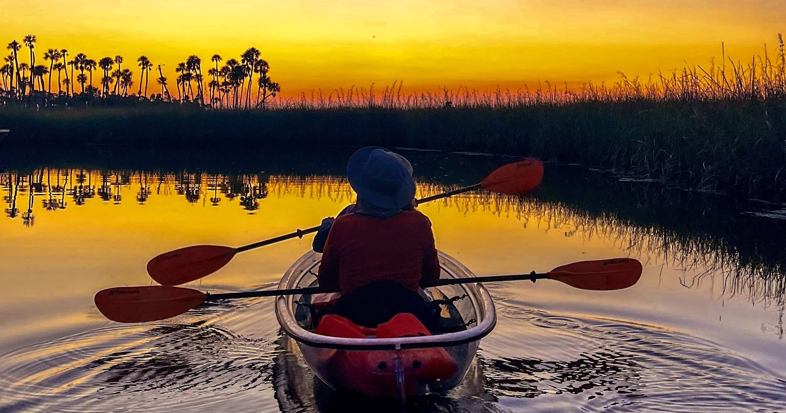 Sunset & Glow Clear Kayak Tour at Weeki Wachee by Get Up and Go Kayaking