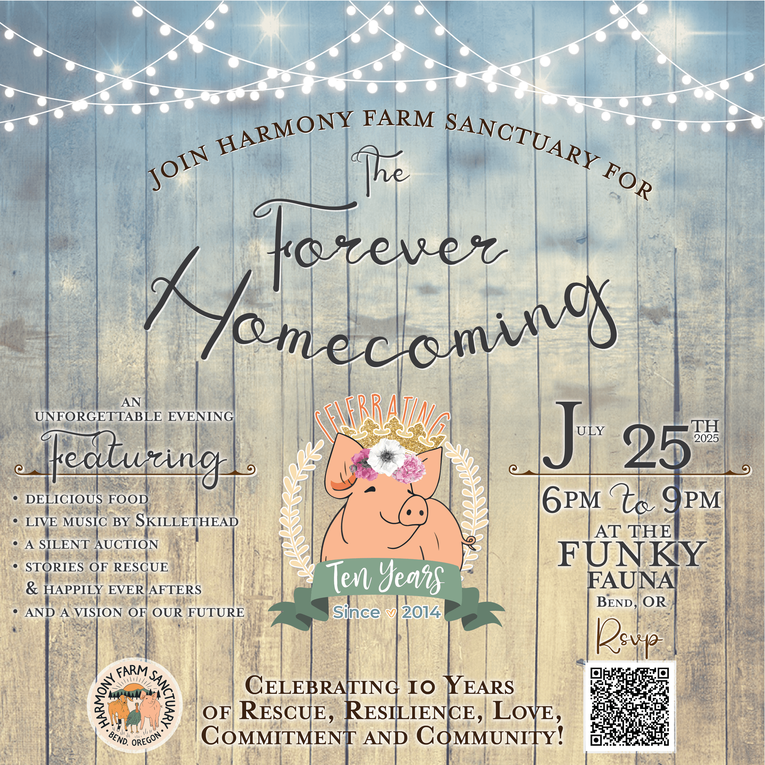 Celebrate 10 Years of Hope at Harmony Farm in Bend, OR