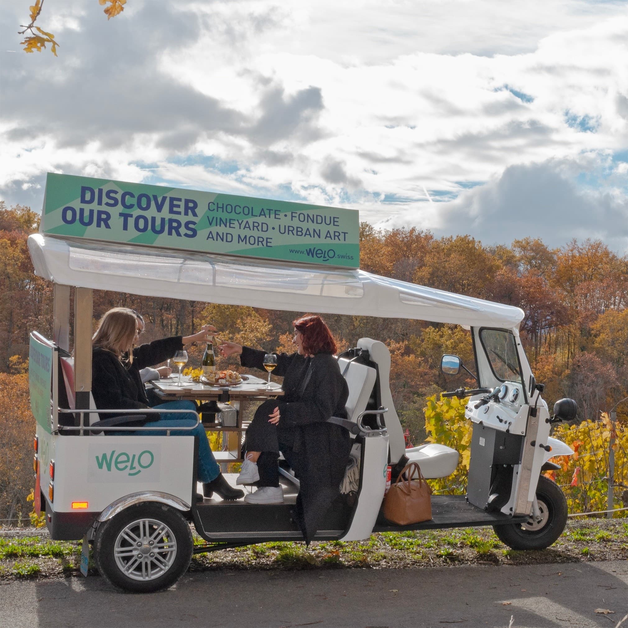RestoTuk: Geneva’s Three-Hour Mobile Terrace Dining Experience
