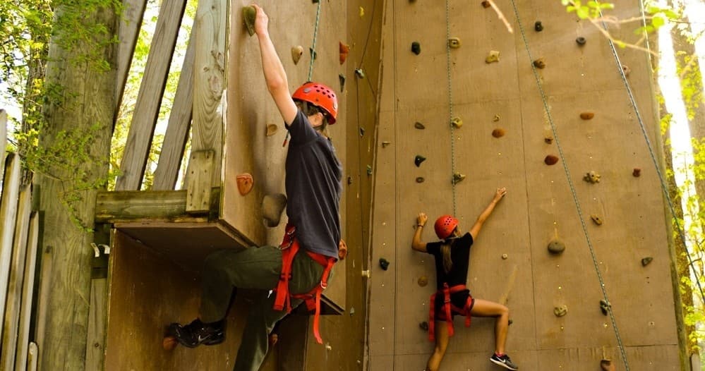 Climbing Wall at Outdoor Adventure Rafting in Benton, Tennessee