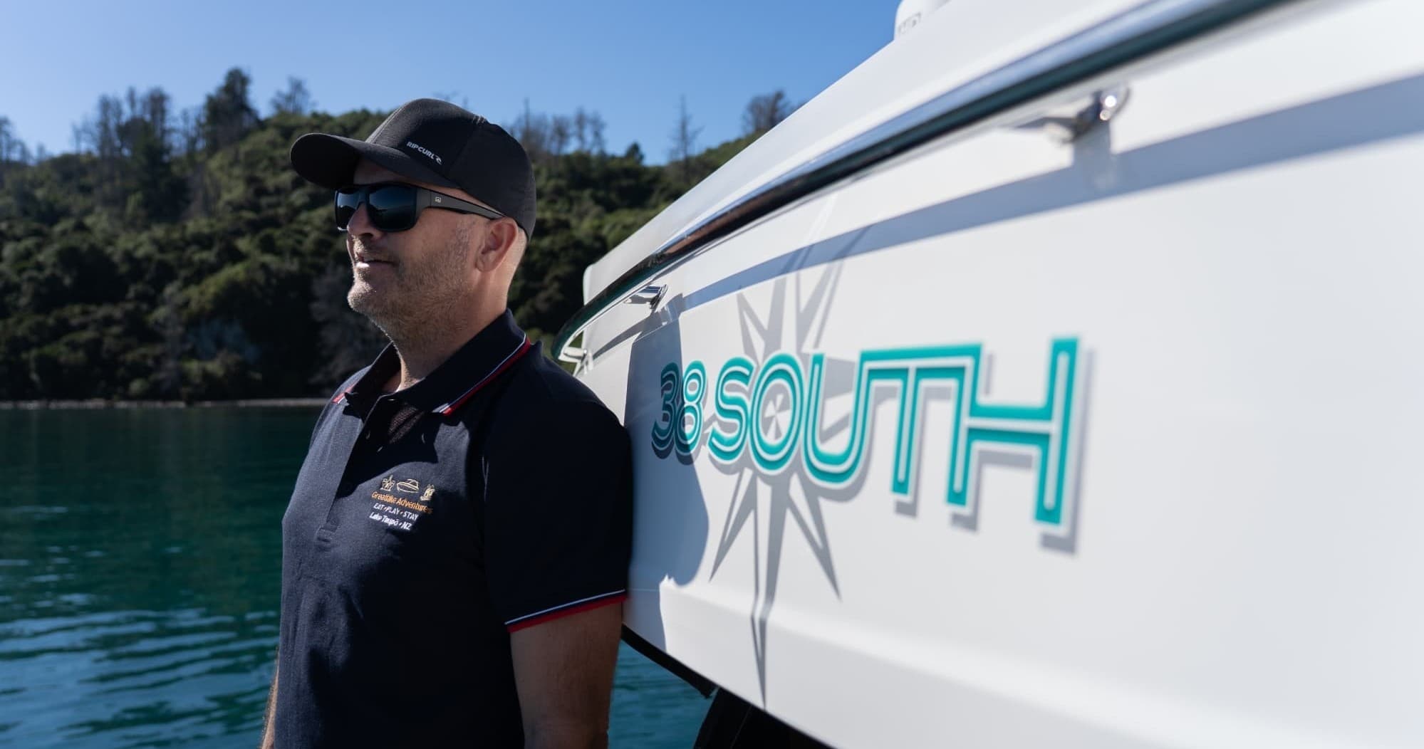 Lake Taupō Luxury Charter: 38 South Full-Day All-Inclusive Premium Package