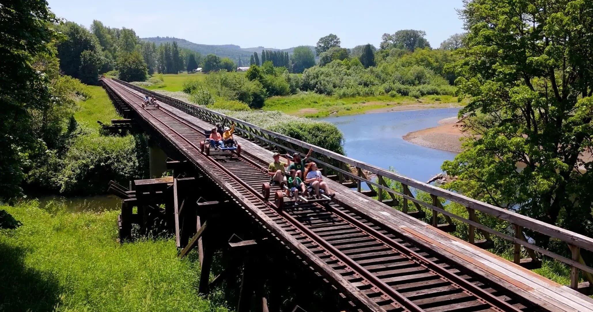 Water-Activities & Rail Bike Tour at Joy Rails Chehalis
