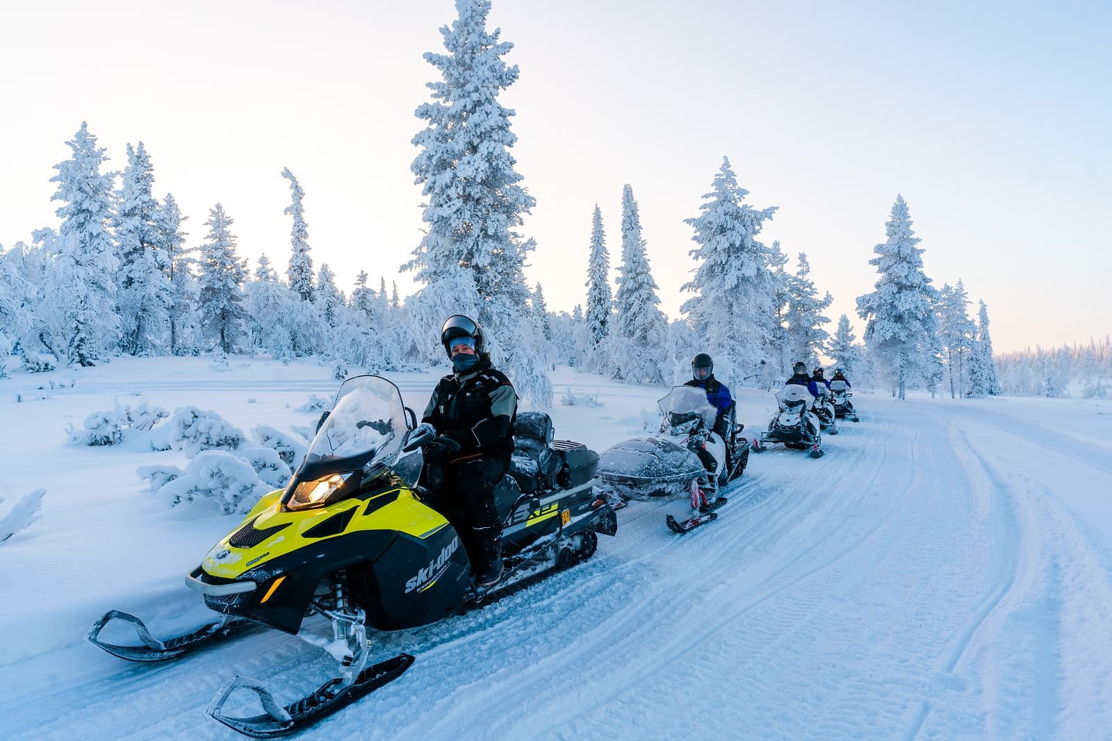 Snowmobile Safari at Northern Lights Village Levi