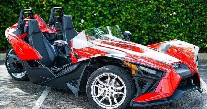 Red SL Polaris Slingshot Rental in Bellflower, California