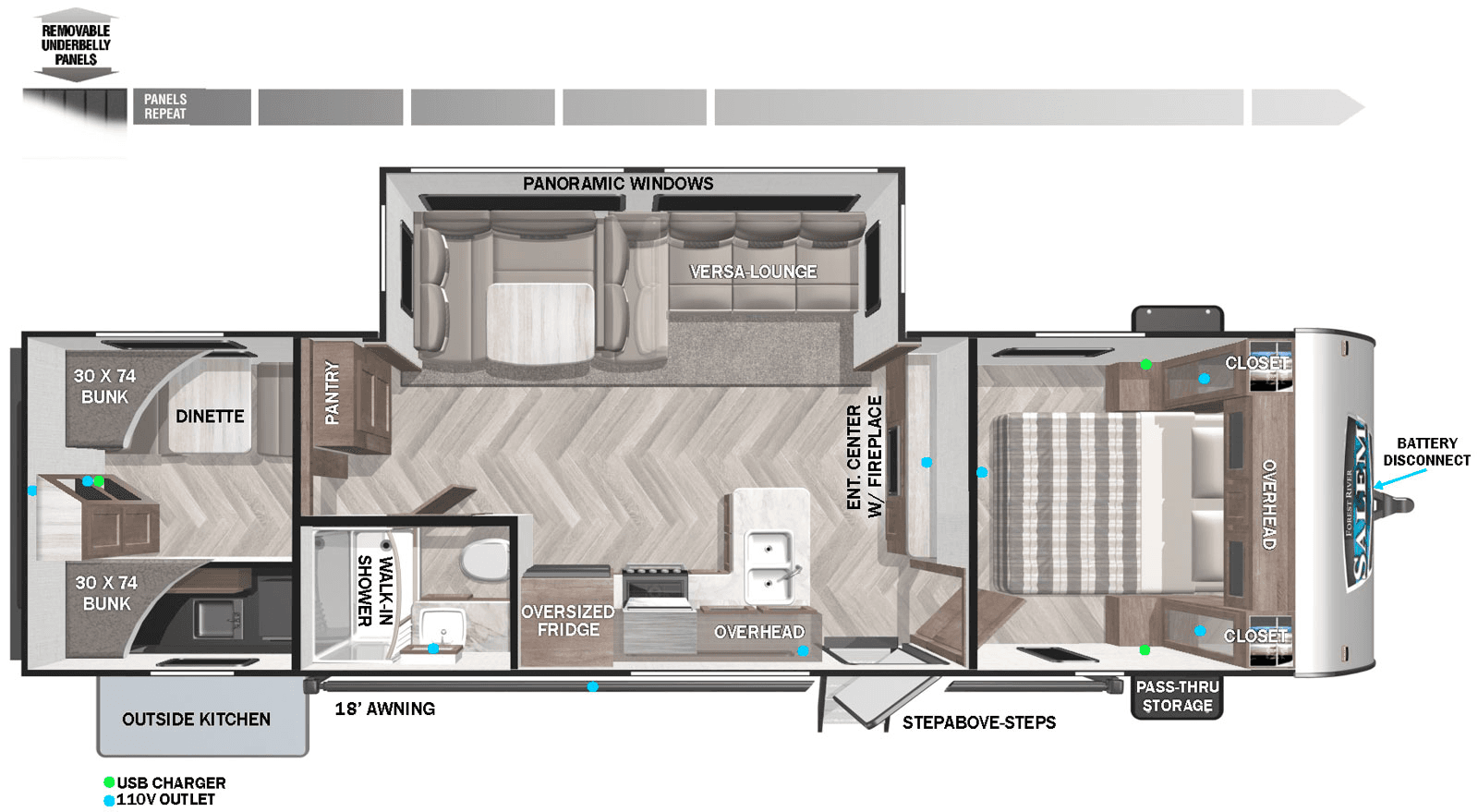 Effortless Outdoor Escapes with 2023 Salem 30' Trailers in Lake Havasu City