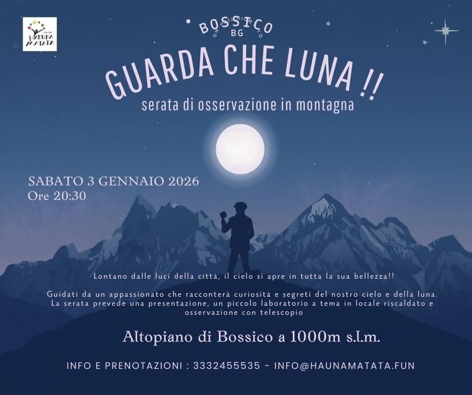 Guarda che luna! Stargazing on the Bossico Plateau near Lake Iseo