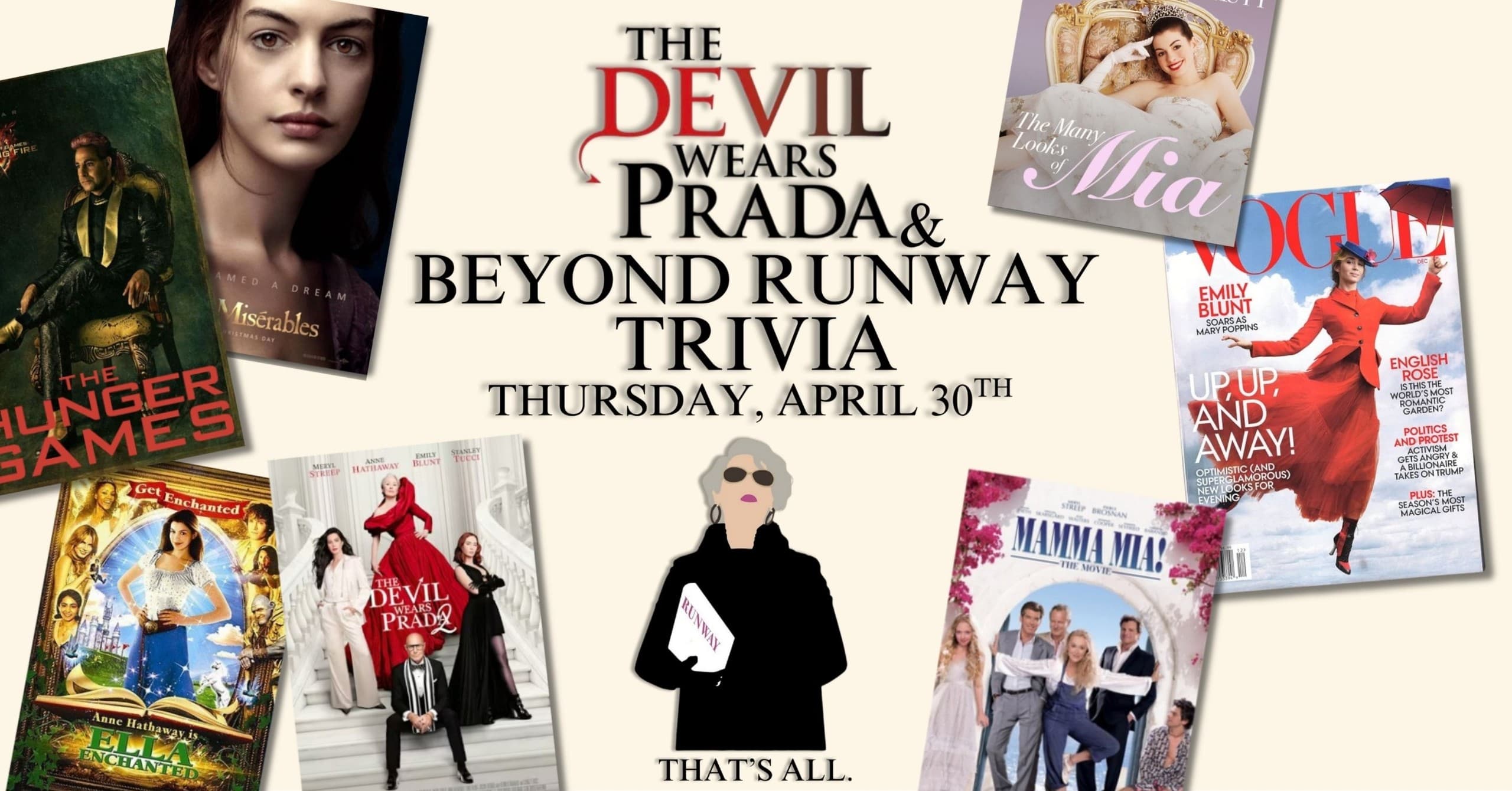 Devil Wears Prada Trivia Night at the Taproom in Long Reach