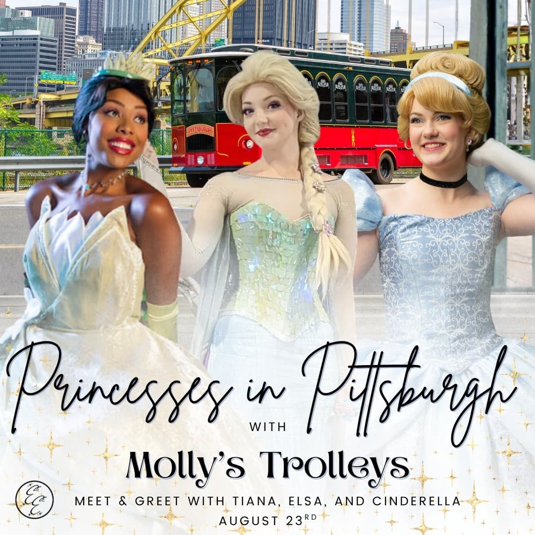 Princesses on a Pittsburgh Trolley: Meet Tiana, Elsa & Cinderella at Mr. Roger's Statue photo 1