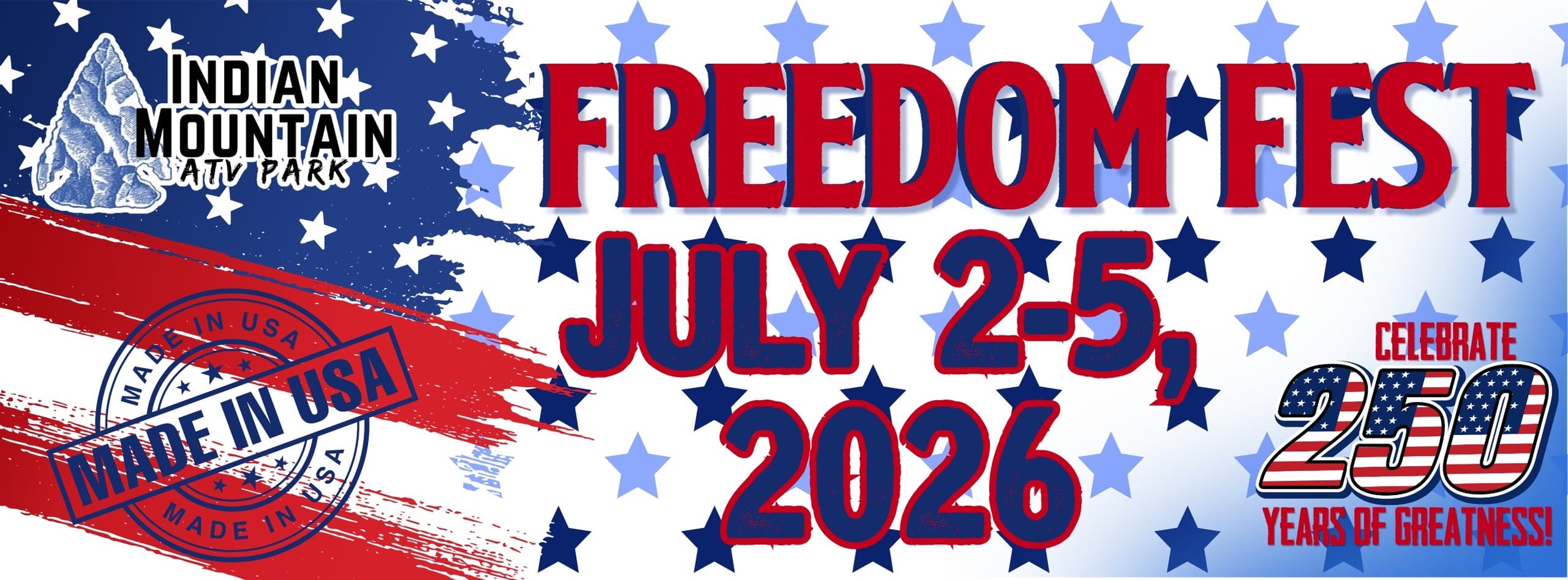 Freedom Fest 2026 at Indian Mountain ATV Park: Off-Road Races, Fishing Tournament & Fireworks in Piedmont, AL