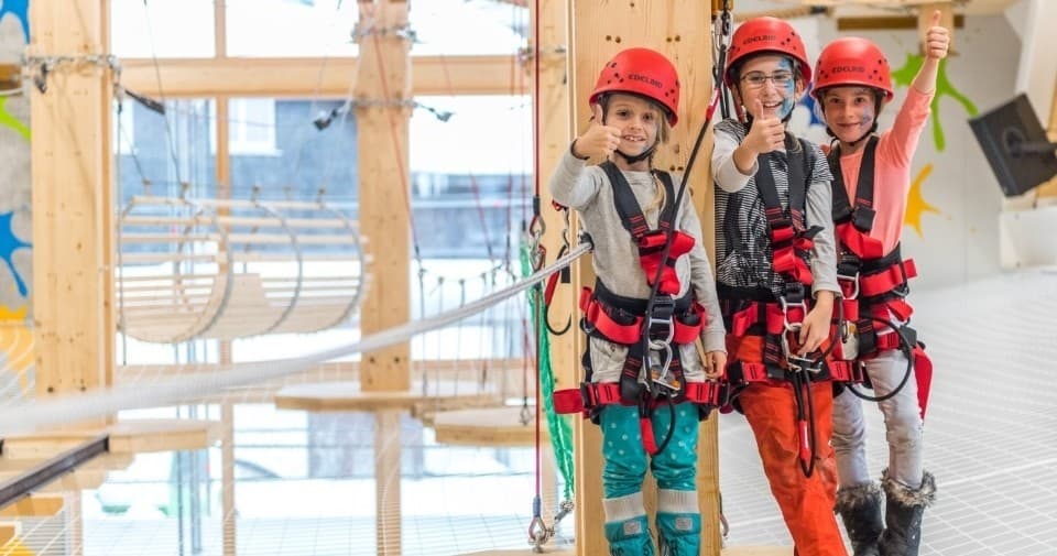 Indoor Climbing at Hochseilpark with Fundorena in Hochschwarzwald