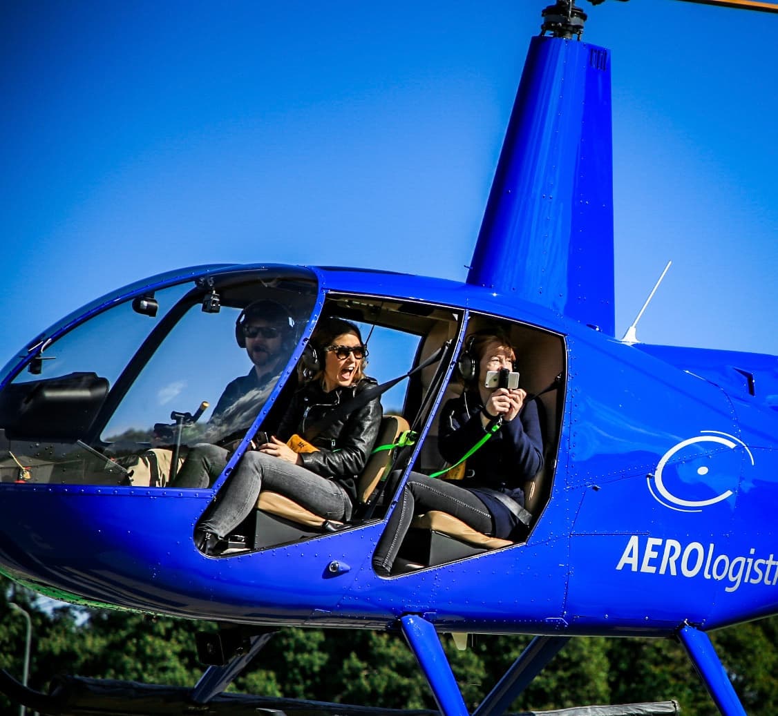 Helicopter Coastal Flight with Aero Logistics Newcastle