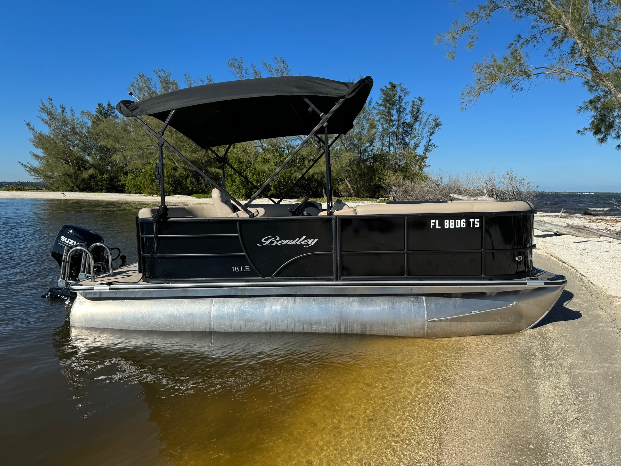 2024 18' Bentley Pontoon Rental in Sebastian, Florida