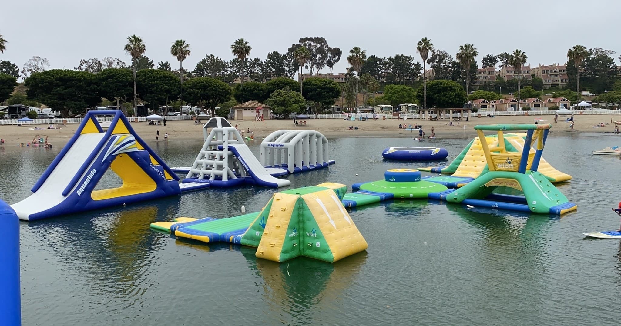 Thrilling Inflatable Aquatic Park Fun in Newport Beach
