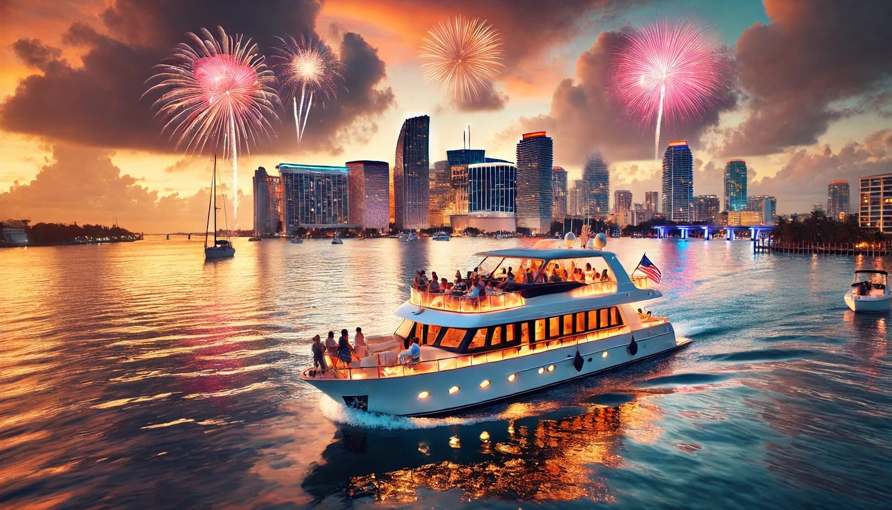 4th of July Boat Tour in Miami Bay – Celebrate in Style