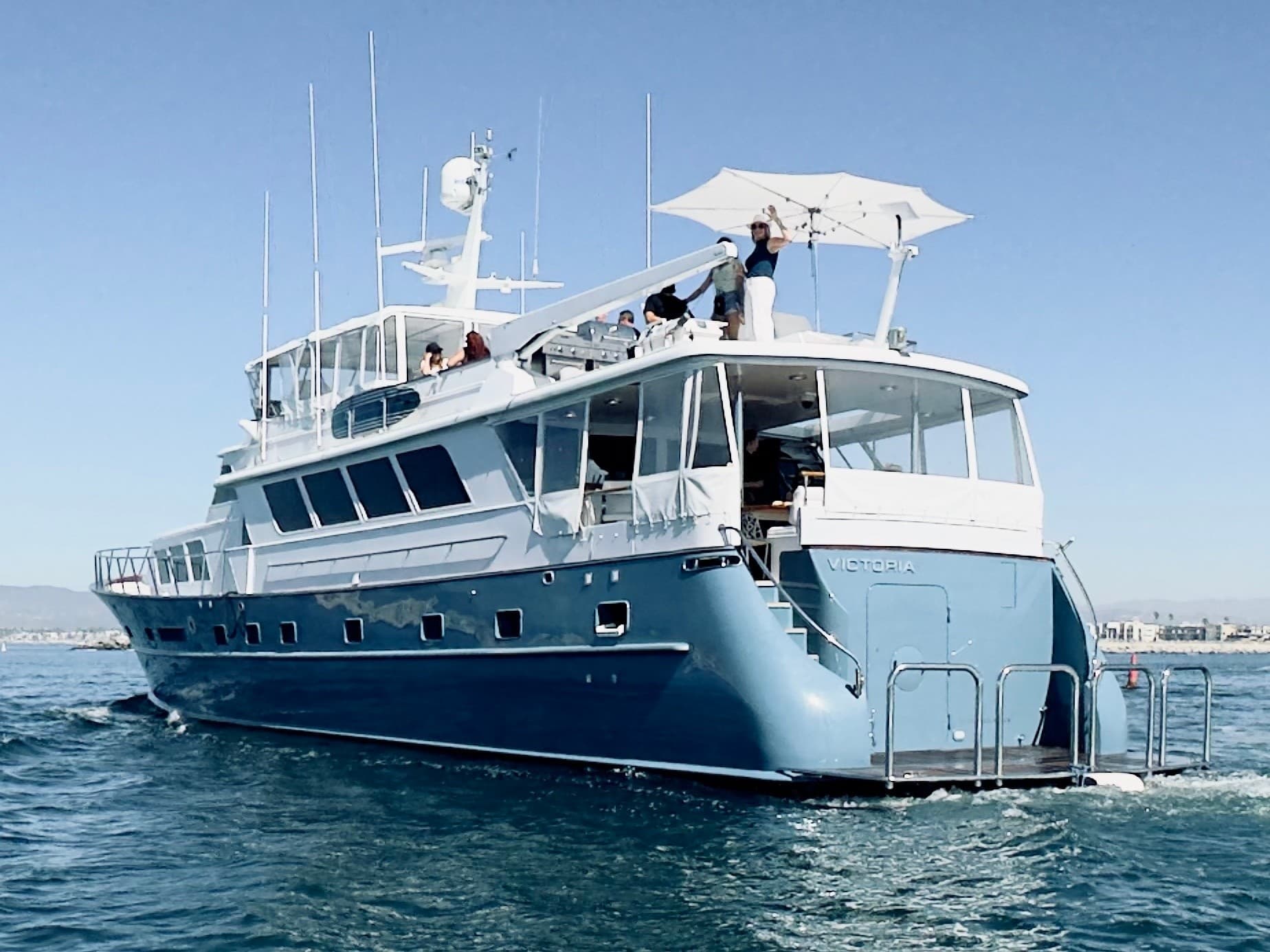 Half-Day Charter on 105' Broward Yacht Victoria from Marina del Rey photo 2