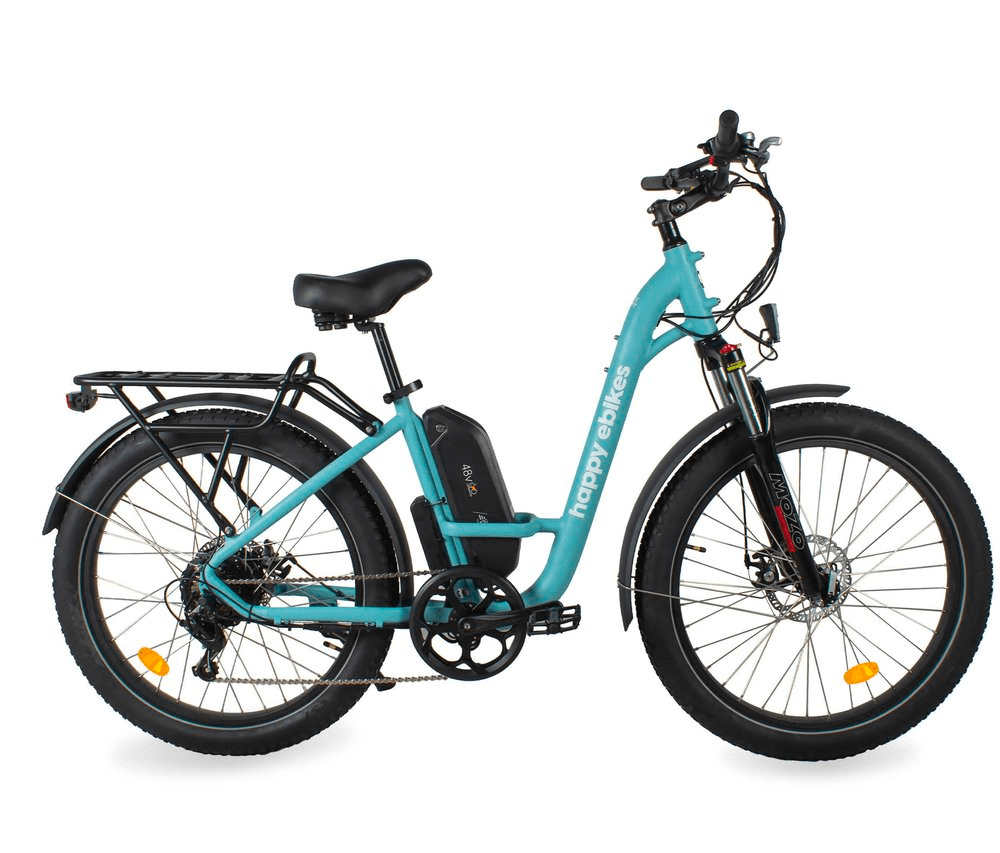 Electric trekking bike for scenic Lake Winnipesaukee tours