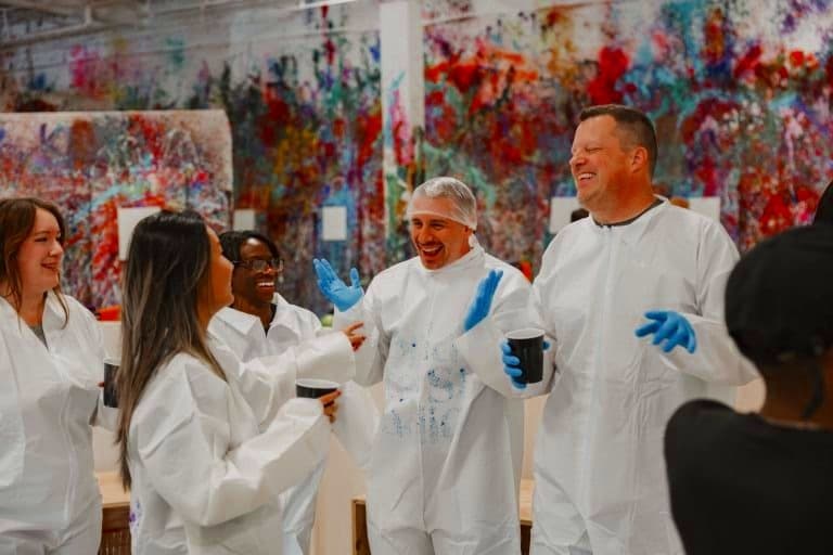 Atlanta Corporate Team Building at Splatter Studio