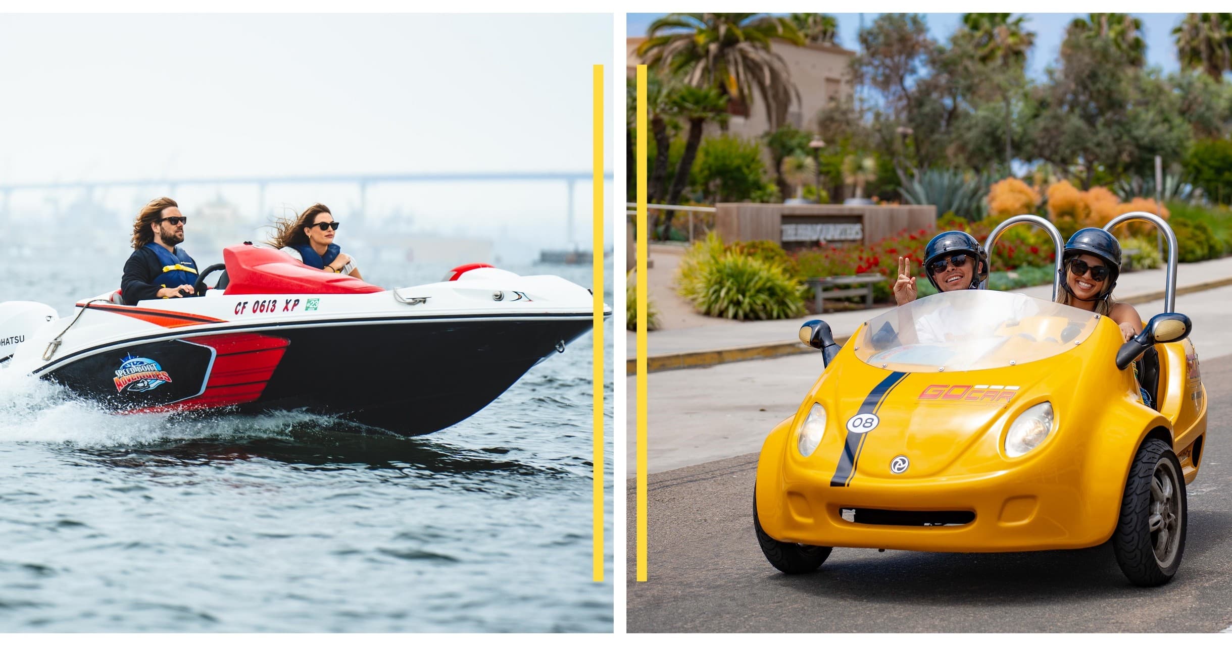 Land & Sea Adventure: GoCar Tour & Speedboat in San Diego