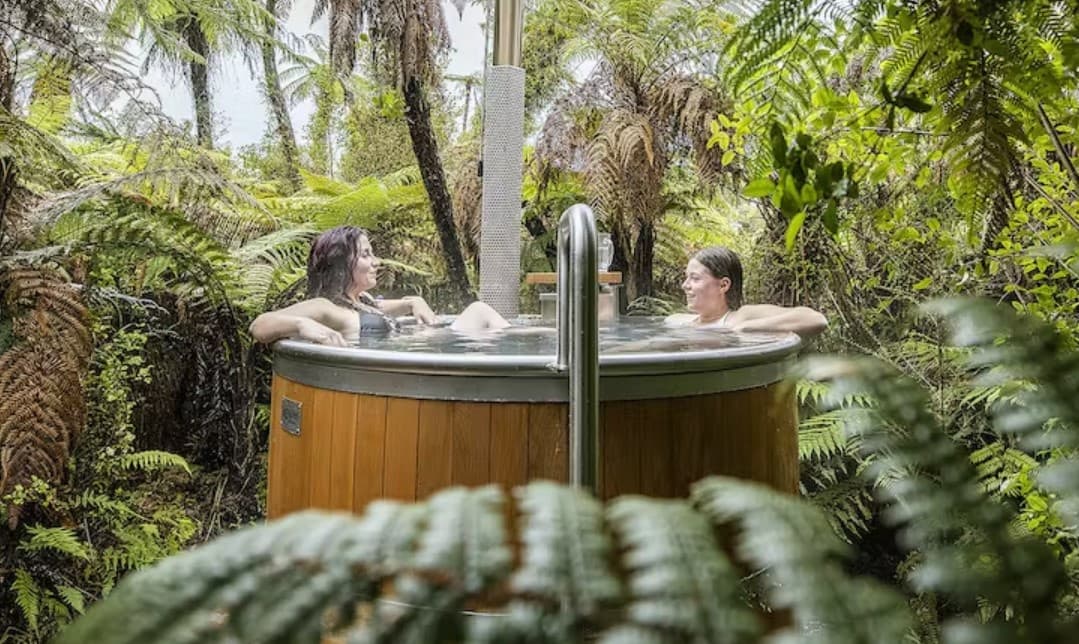 Relaxation at Waiho Hot Tubs Franz Josef Glacier