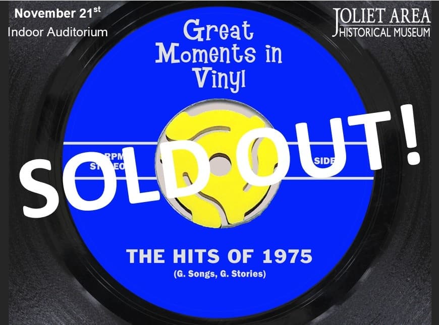 Experience the Hits of 1975 Live at Joliet's Great Moments In Vinyl Concert