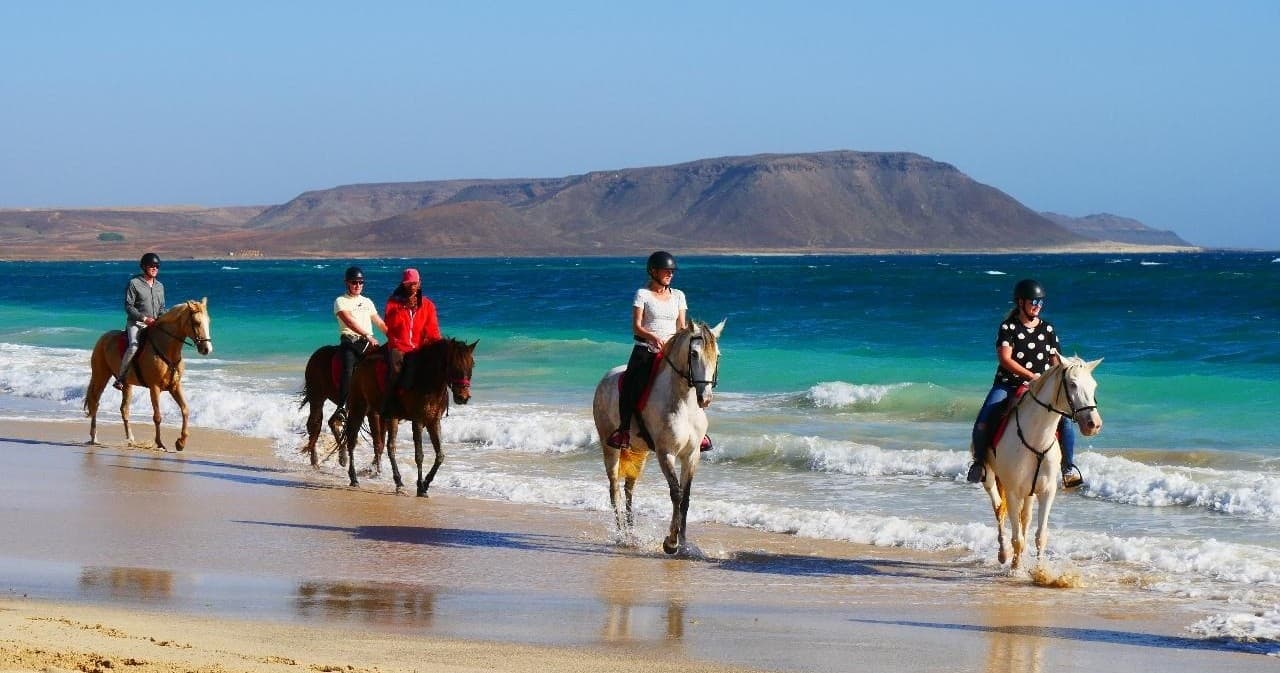 Horseback Riding at Kite Beach with Cabo Verde Tours in Sal