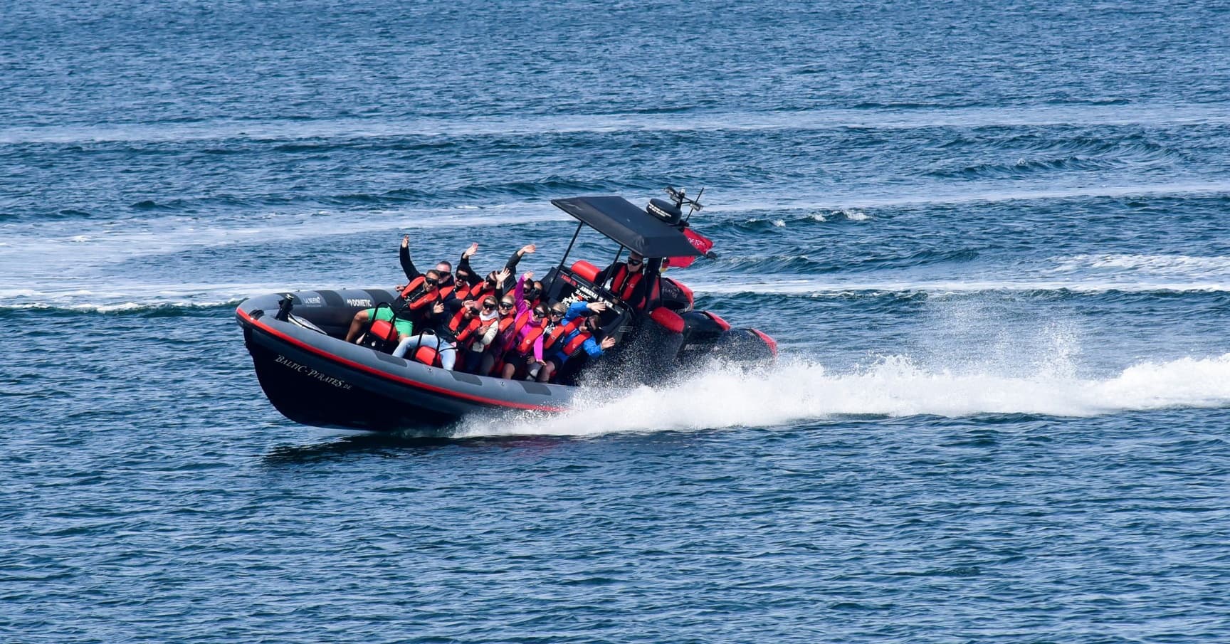 Water Activities: Baltic Pirates' Speedboat Ride in Heiligenhafen