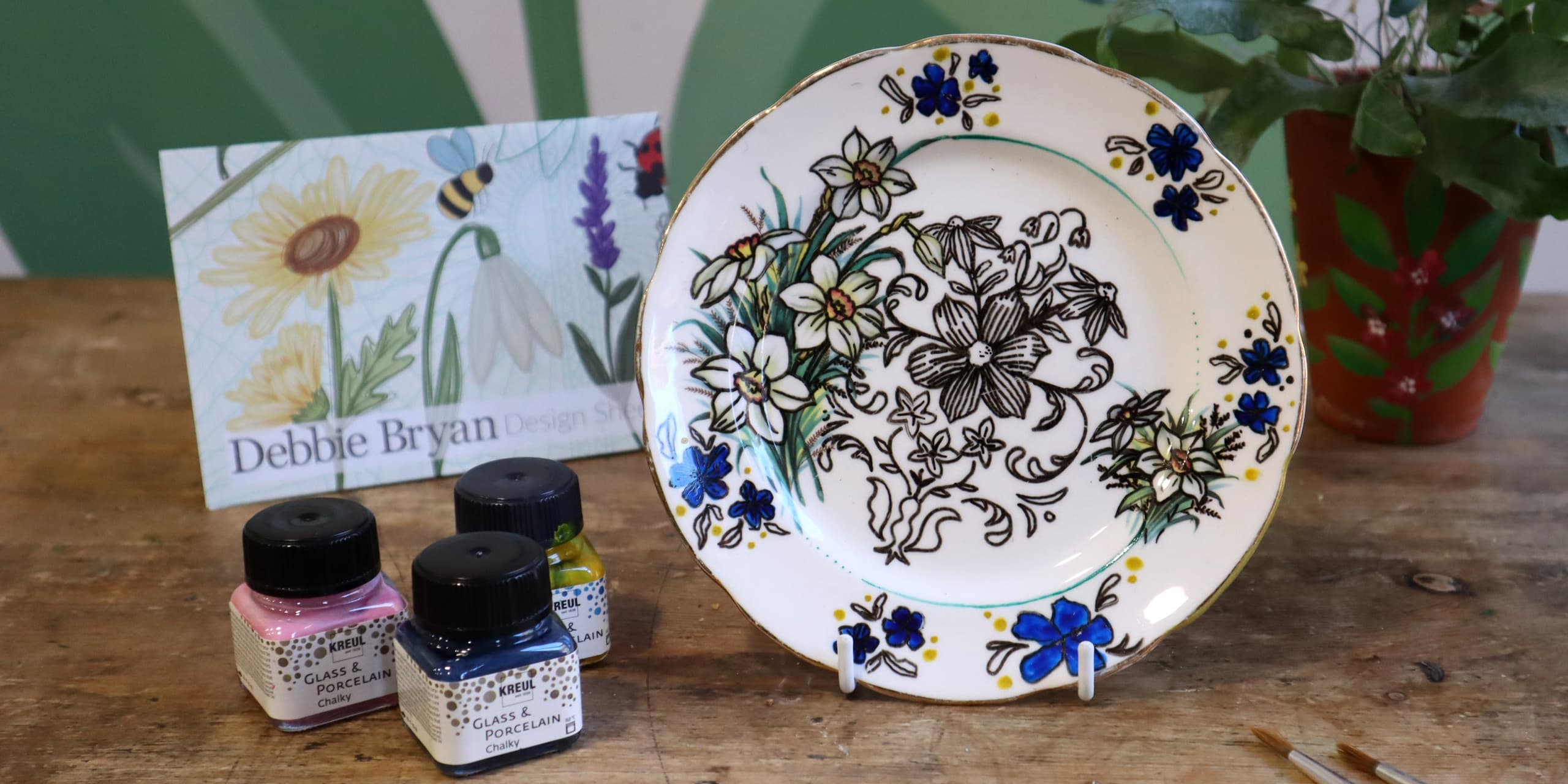 Plate Painting in Nottingham: Create a Ceramic Saucer at The Greenery photo 3