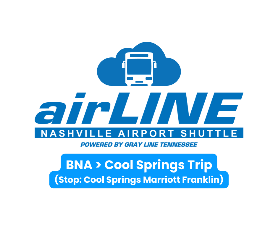 Transportation & Shuttle Service: Gray Line Tennessee's airLINE from Nashville to Cool Springs