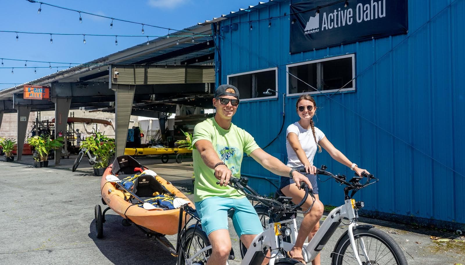 Ultimate Kayak and E-Bike Adventure at Popoia Island Near Kailua, Oahu