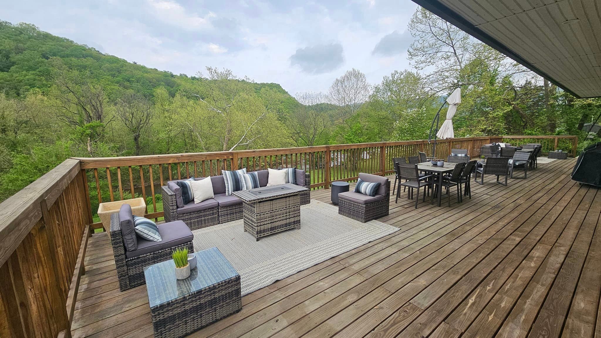 Experience Riverside Outdoor Gatherings with Rent the Deck in Covington, Virginia
