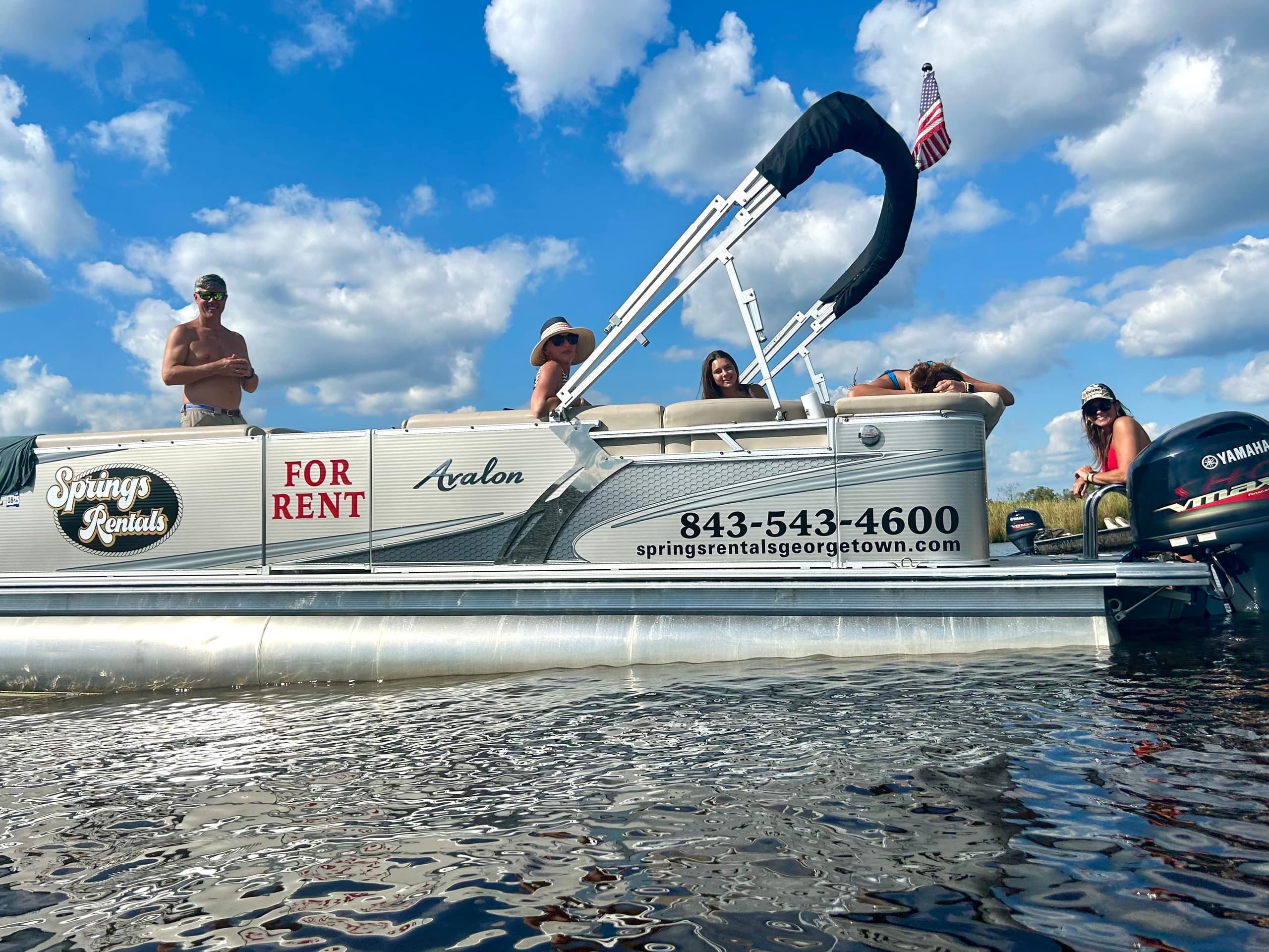 Explore Georgetown Waters: Half Day Tritoon Boat Rental Adventure