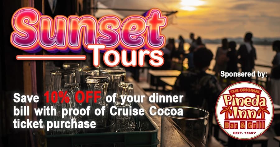 Sunset tour from Pineda Inn | Boat Tour in Rockledge, Florida