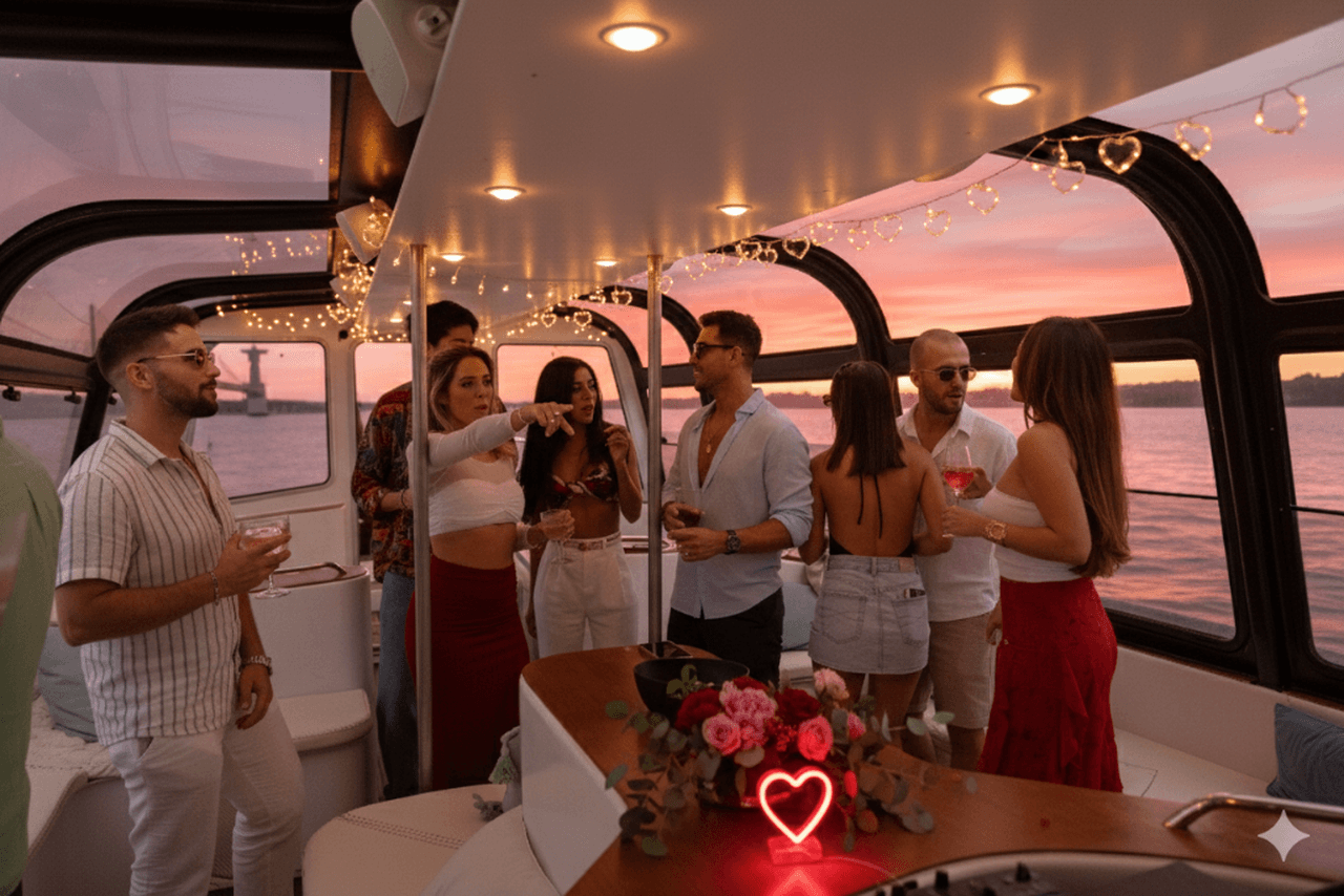 Sunset Love Boat in Lisbon: DJ Valentine’s Party Cruise on the Tagus photo 3
