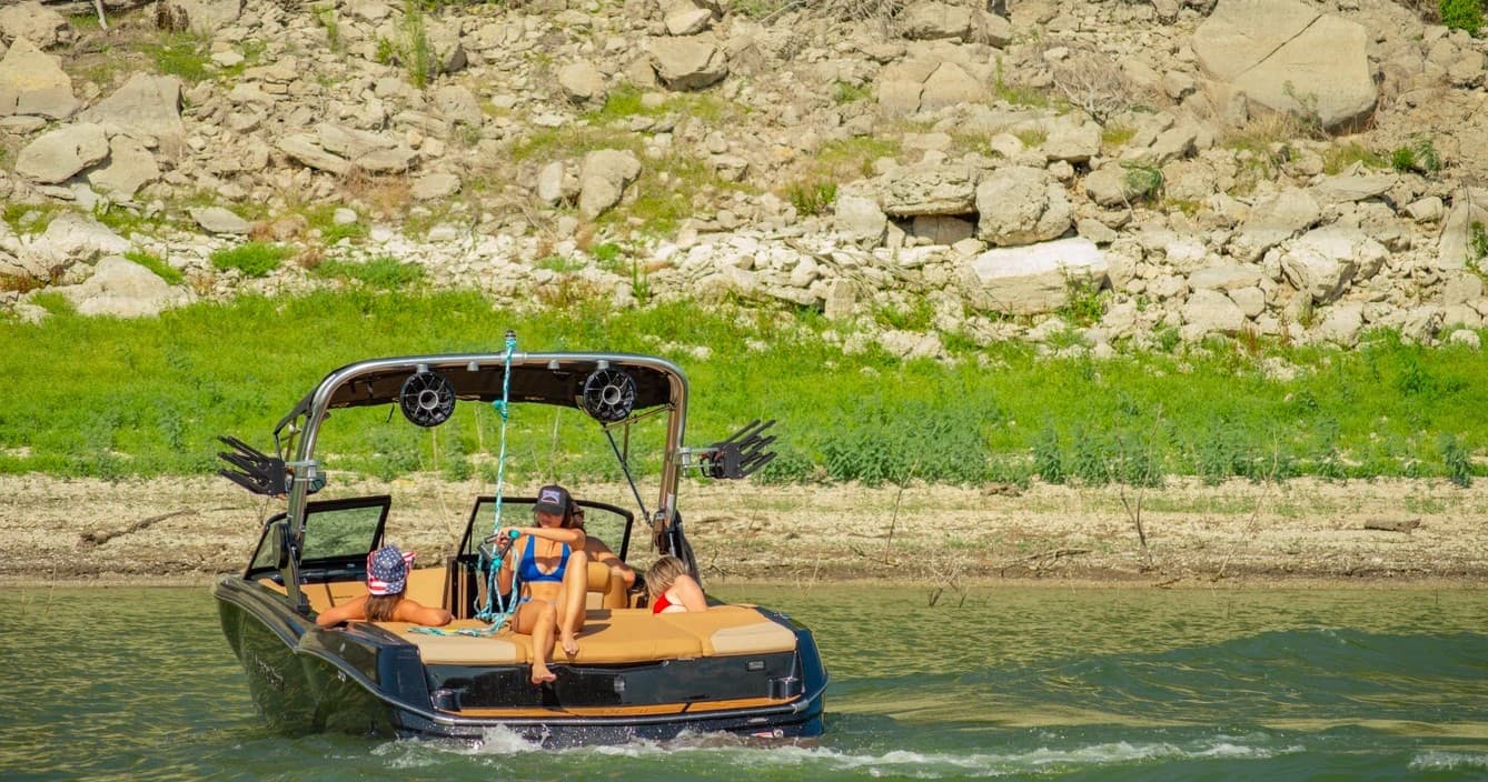 Lake Travis Party Cove Adventure with Hang 10 Boat Rental