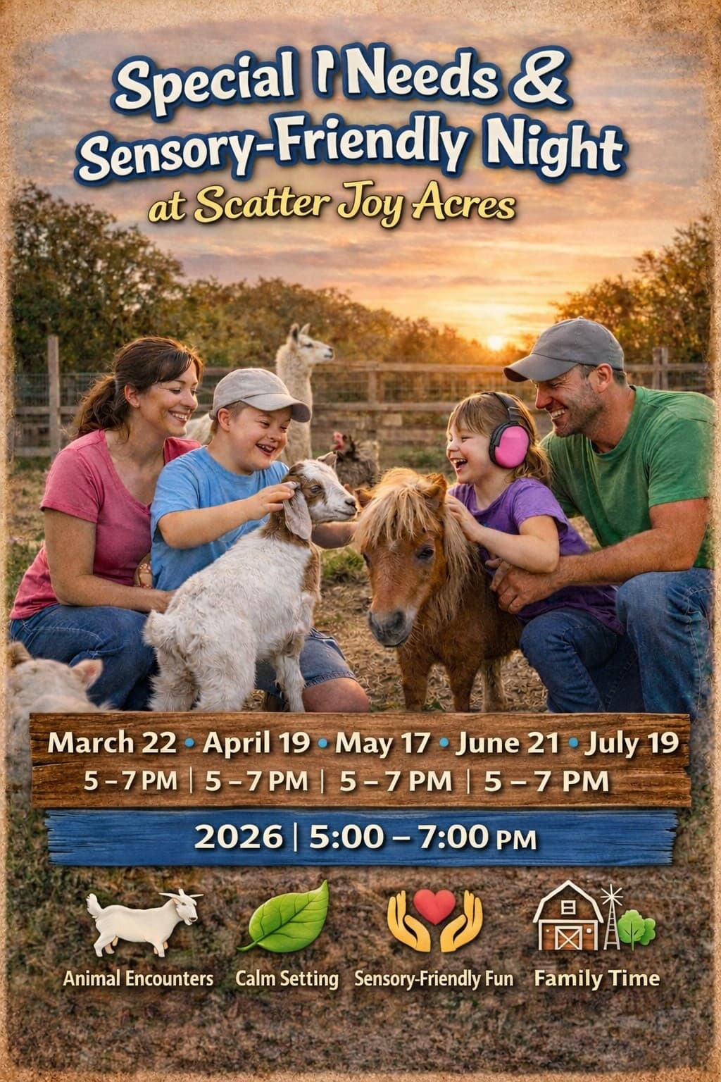 Sensory-Friendly Farm Night at Scatter Joy Acres — Calm Animal Evenings in Murray, Nebraska photo 1