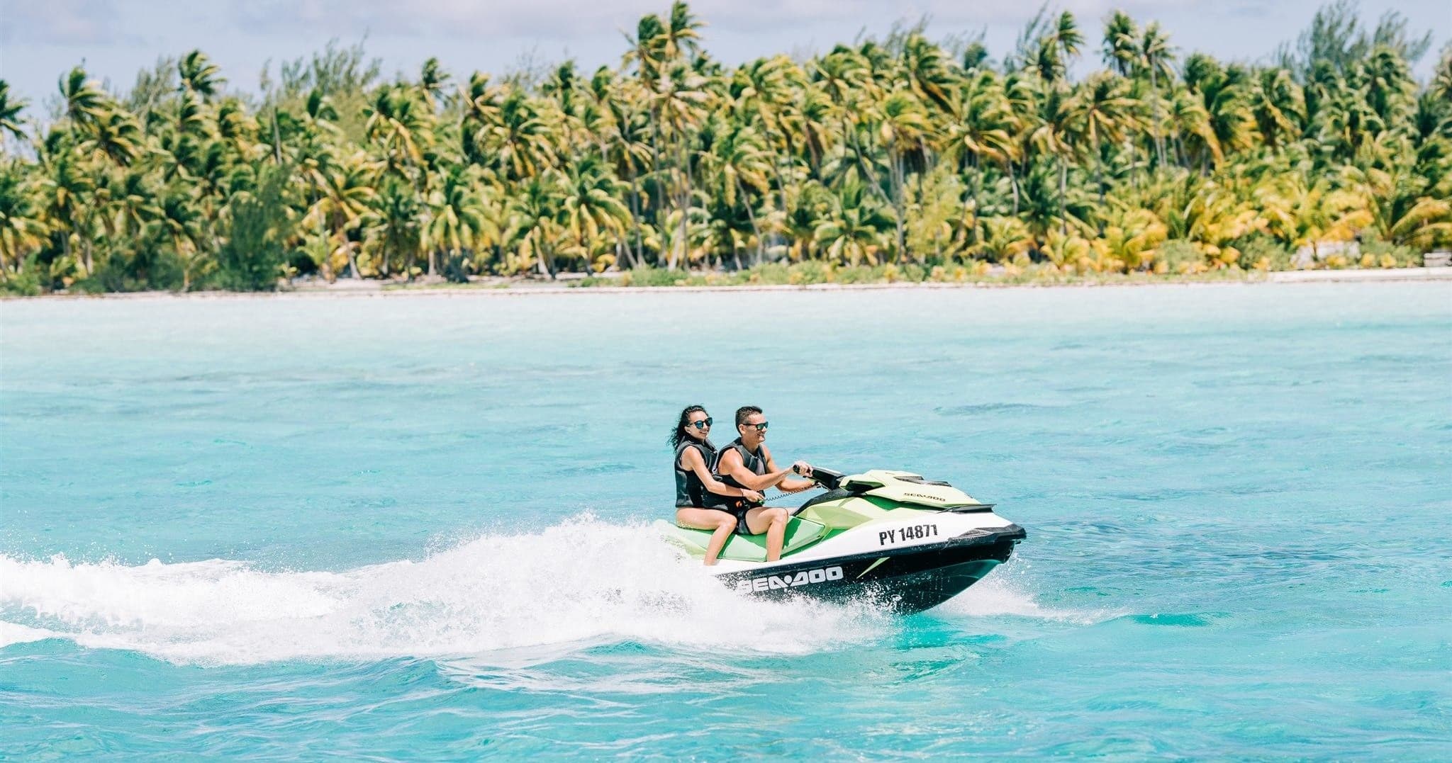 Jet Ski Adventure Around Bora Bora with Moana Adventure Tours