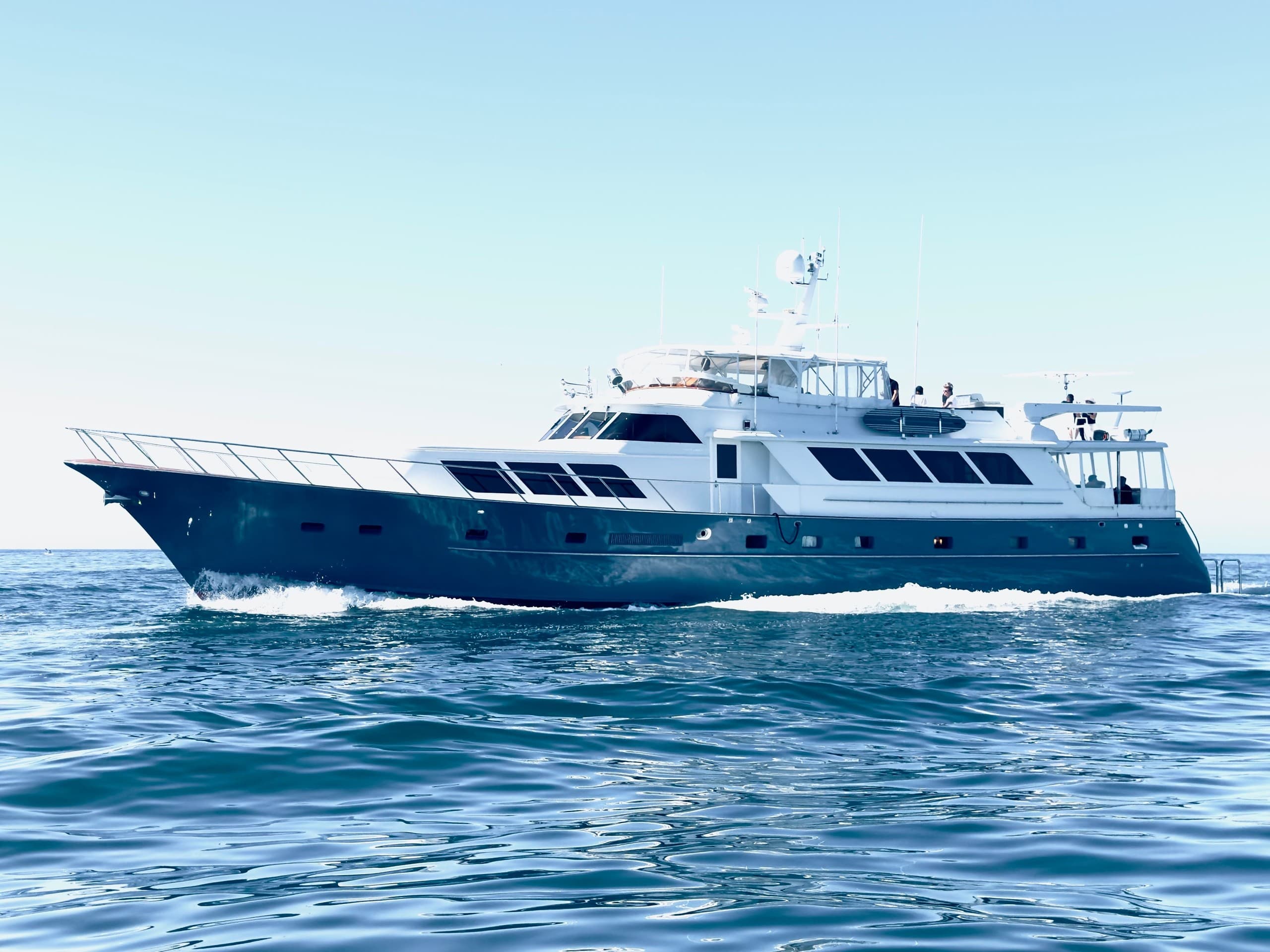 Half-Day Charter on 105' Broward Yacht Victoria from Marina del Rey