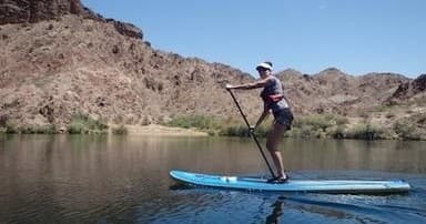 Paddleboarding on the Colorado River with River Dogz in Las Vegas