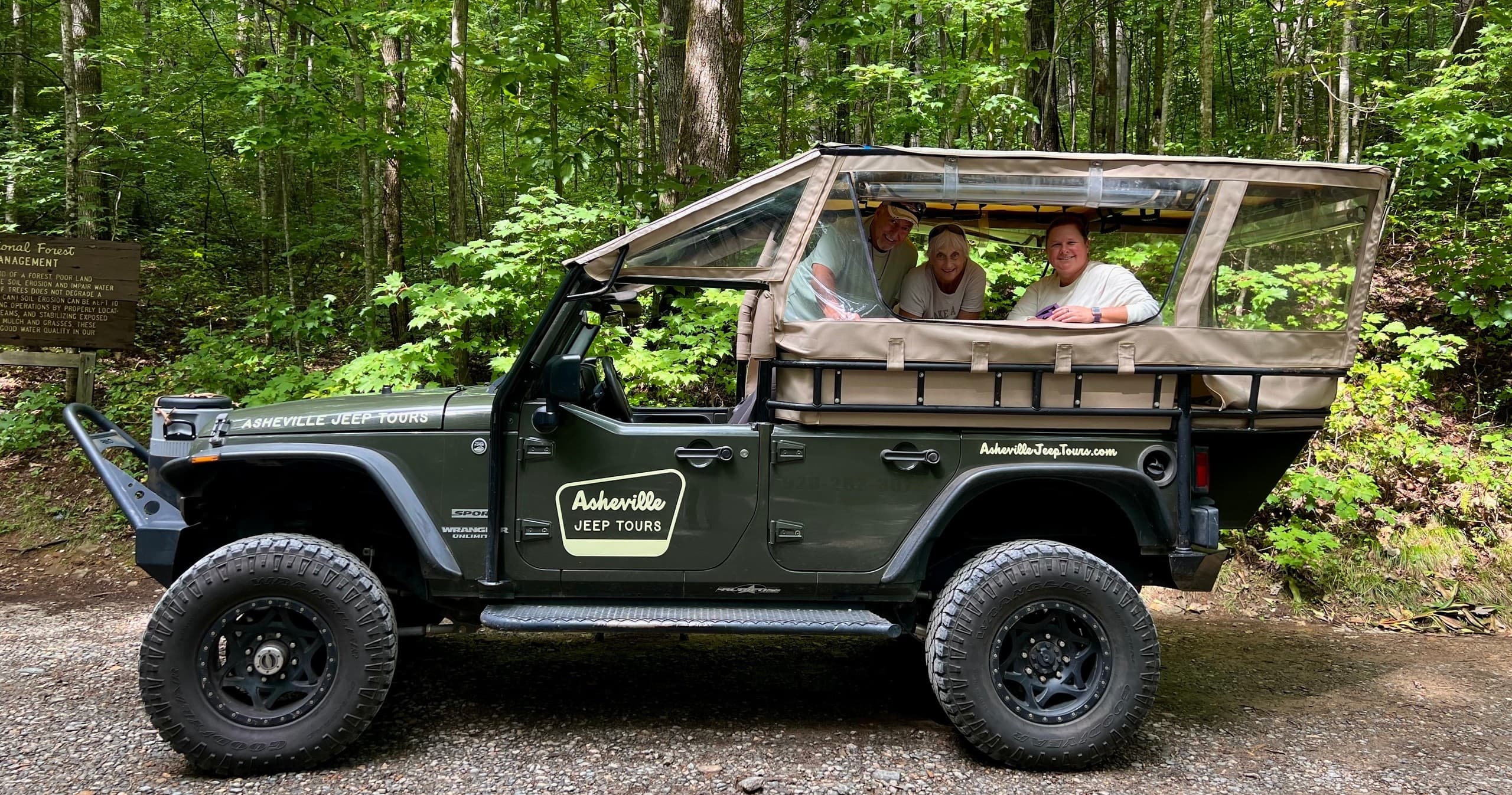 Waterfalls & Backroads Jeep Tour with Asheville Jeep Tours