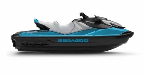 Blue Sea‑Doo jet ski product shot on white background