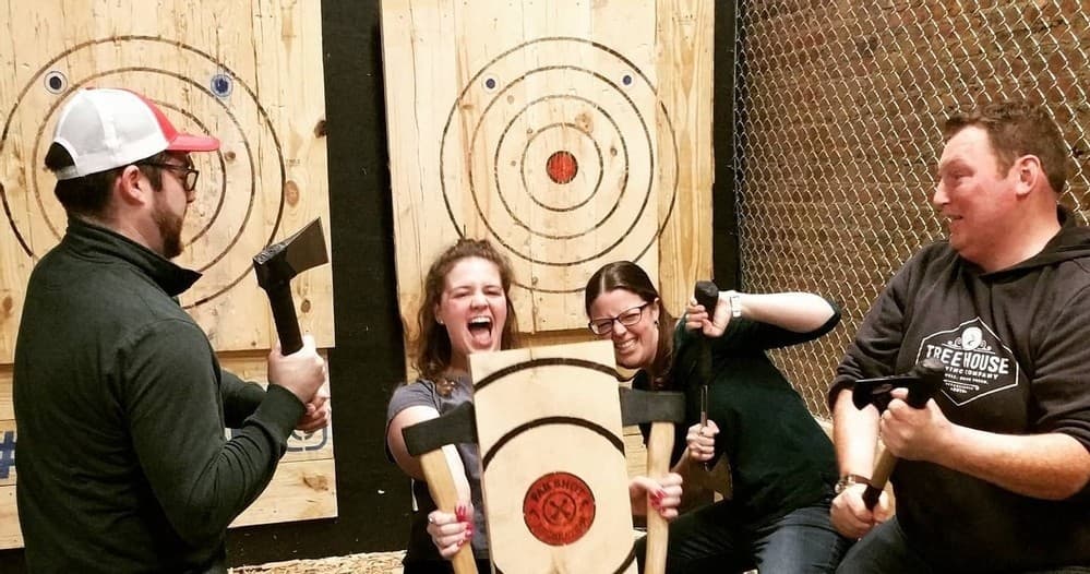 Axe Throwing Adventure at Far Shot Albany for Unique Outings