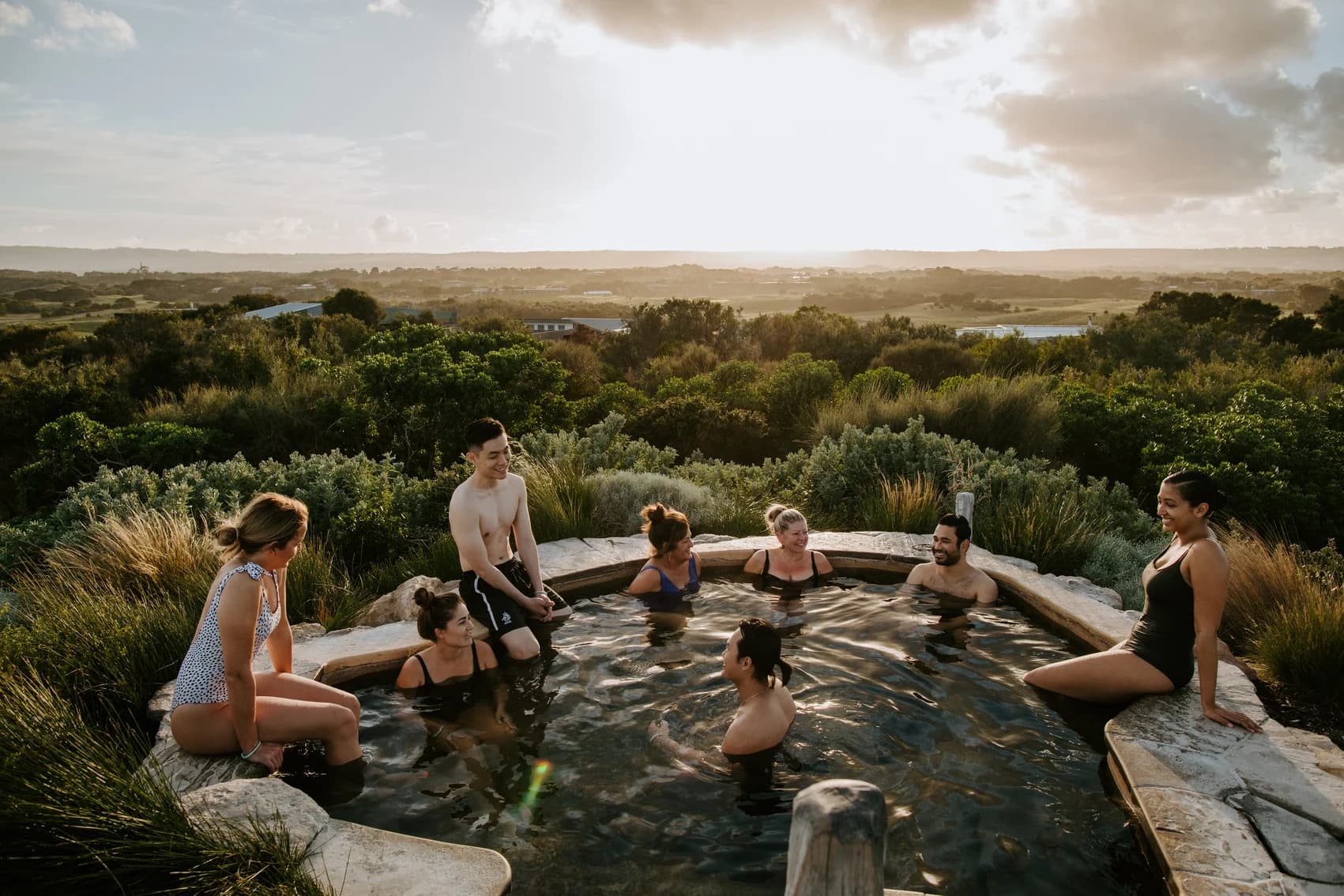 Twilight Beach & Bathe: Mornington Peninsula Beach Horseback Ride and Hot Springs Combo